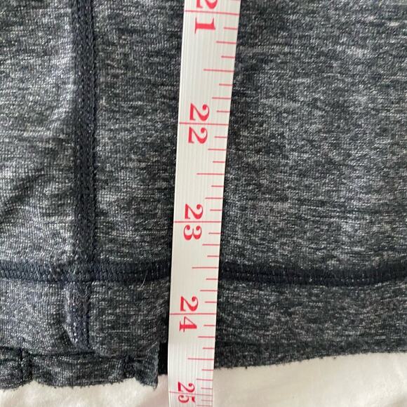 Lululemon Charcoal Gray Ruffle Cool Sleeveless Athletic Tank Top Women's Size 4 - Picture 3 of 8